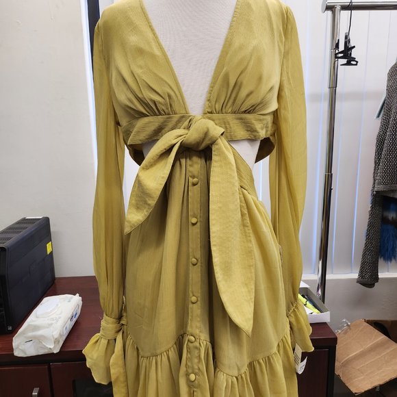 ASOS DESIGN soft mini dress with topstiching cuff and waist detail - Picture 1 of 3